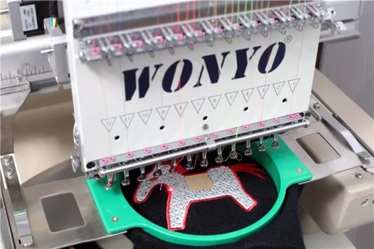 Easy Operate Automatic Single Head 9 Needles Embroidery Machine