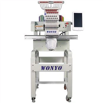 Torukujuline ühe peaga Wanyangi kaubanduslik tikkimismasin särgi korki lameda tikandi jaoks Hiinas